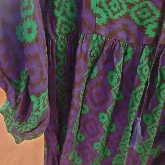 TYLER BOE JANET CREPE TAPESTRY DRESS - Picture 8 of 9